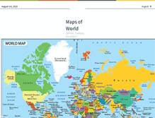 Tablet Screenshot of mapsofworld.com