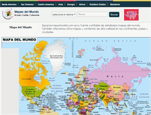 Tablet Screenshot of espanol.mapsofworld.com